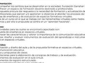 Enseñar Evaluar espacios virtuales. Fundación Garrahan