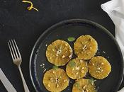 Carpaccio Naranjas Canela Pistachos