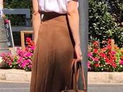 Look Falda Midi Marron