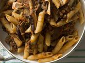 Macarrones lentejas setas