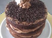 Layer cake bizcocho chocolate trufa