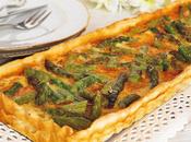 Quiche sobrasada espárragos verdes