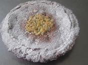 Tarta cubierta bizcocho chocolate crema