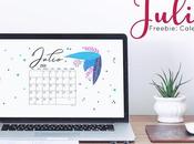 Freebie: Calendario Julio 2020