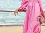 Vestido rosa chicle