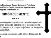Falleció reportero gráfico Simón Clemente