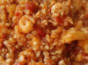 Arroz konjak sepia gambas