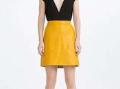 Falda Negra Polipiel Zara