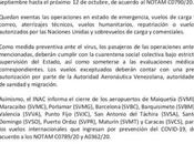 ÚLTIMA HORA Restringidas operaciones aéreas territorio nacional hasta octubre