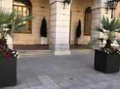 Instalación jardineras para protección peatonal embellecimiento Gandia, València