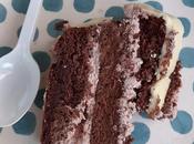 Tarta chocolate brownie blanco