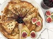 Crêpes maple syrup, higos arándanos