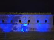 Cogolludo sumó #UnidosPorLaDislexia iluminando azul Palacio fuente