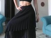 Falda Larga Negra Stradivarius