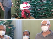 INUVA UTEPDA donan insumos motobombas productores uvas Valle Neiba.