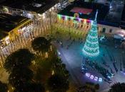 Inauguran monumental iluminación navideña Soledad