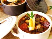 Potaje garbanzos, acelgas chorizo