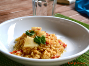 Risotto queso manchego pimentón vera