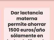 lactancia materna permite ahorrar 1500 euros