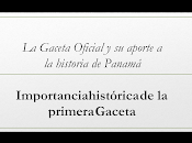 Gaceta Oficial aporte historia Panamá