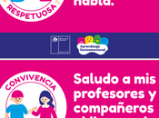 láminas sobre mensajes para reforzar normas convivencia escolar interior comunidades educativas.