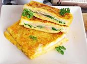 Tostadas francesas espinacas, jamón queso