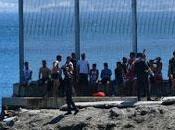 Crisis migratoria Ceuta, donde miles emigrantes nadaron desde Marruecos hasta España.