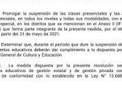 Suspensión Clases