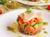 Ensalada lentejas bonito vinagreta aceitunas verdes