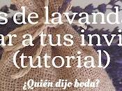 Bolsas Lavanda para Regalar Invitados (Tutorial)