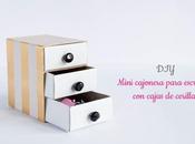 DIY: Mini cajonera cajas cerillas