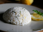 Arroz blanco aromatizado limón albahaca