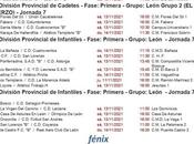 Fútbol Base Bierzo. Todos horarios Jornada correspondiente noviembre