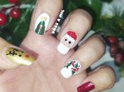 Diseño uñas para Navidad Papa Noel
