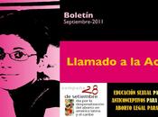 Septiembre: Educación sexual para decidir. Anticonceptivos abortar. Aborto legal morir