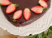 Tarta chocolate merengue fresas para enamorar