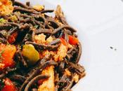 Pasta boloñesa tofu