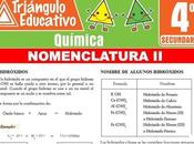 Actividades Nomenclatura para Cuarto Secundaria