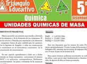 Actividades Unidades Químicas Masa para Quinto Secundaria