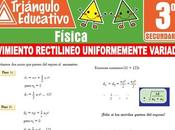 Movimiento Rectilíneo Uniformemente Variado para Tercero Secundaria