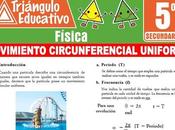 Problemas Movimiento Circunferencial Uniforme para Quinto Secundaria