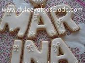 Galletas decoradas para bautizo Marina!