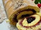 Brazo gitano relleno mermelada cranberries, grasa