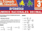 Números Racionales Decimales para Tercero Secundaria