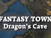 Battle Maps Fantasy Town: Dragon's Cave 40x30, PenguinComics