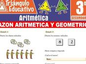 Razón Aritmética Geométrica para Tercero Secundaria