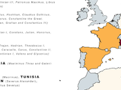 Lugares nacimiento Emperadores Romanos (Mapa)