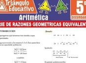 Serie Razones Geométricas Equivalentes para Quinto Secundaria