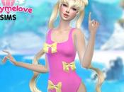 Sims Clothing: Usagi's bows swimsuit (Sailor Moon) women