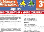 Máximo Común Divisor Mínimo Múltiplo para Tercero Secundaria